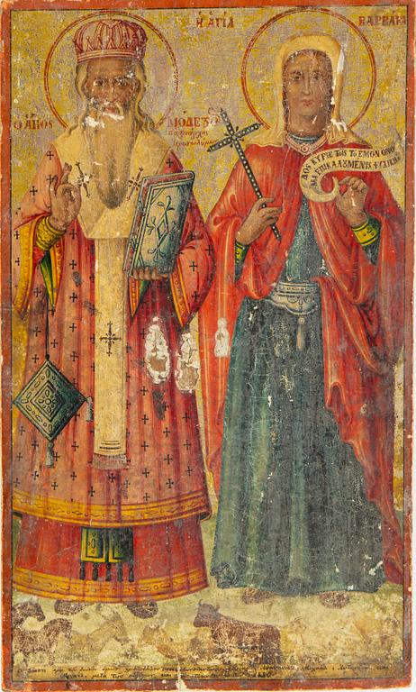 A Greek icon, 19th Century.