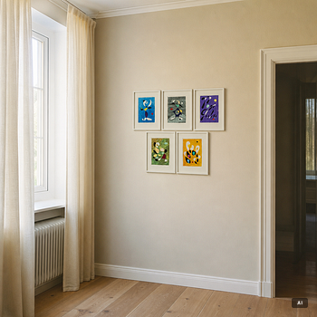 Pierre Olofsson, five colour lithographs.