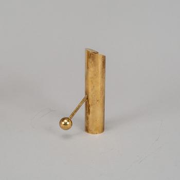 A Pierre Forssell brass
candlestick for Skultuna.