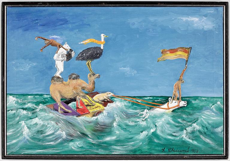 GÖRAN "FINDUS" EKELUND, olja på duk, signerad och daterad 1968.