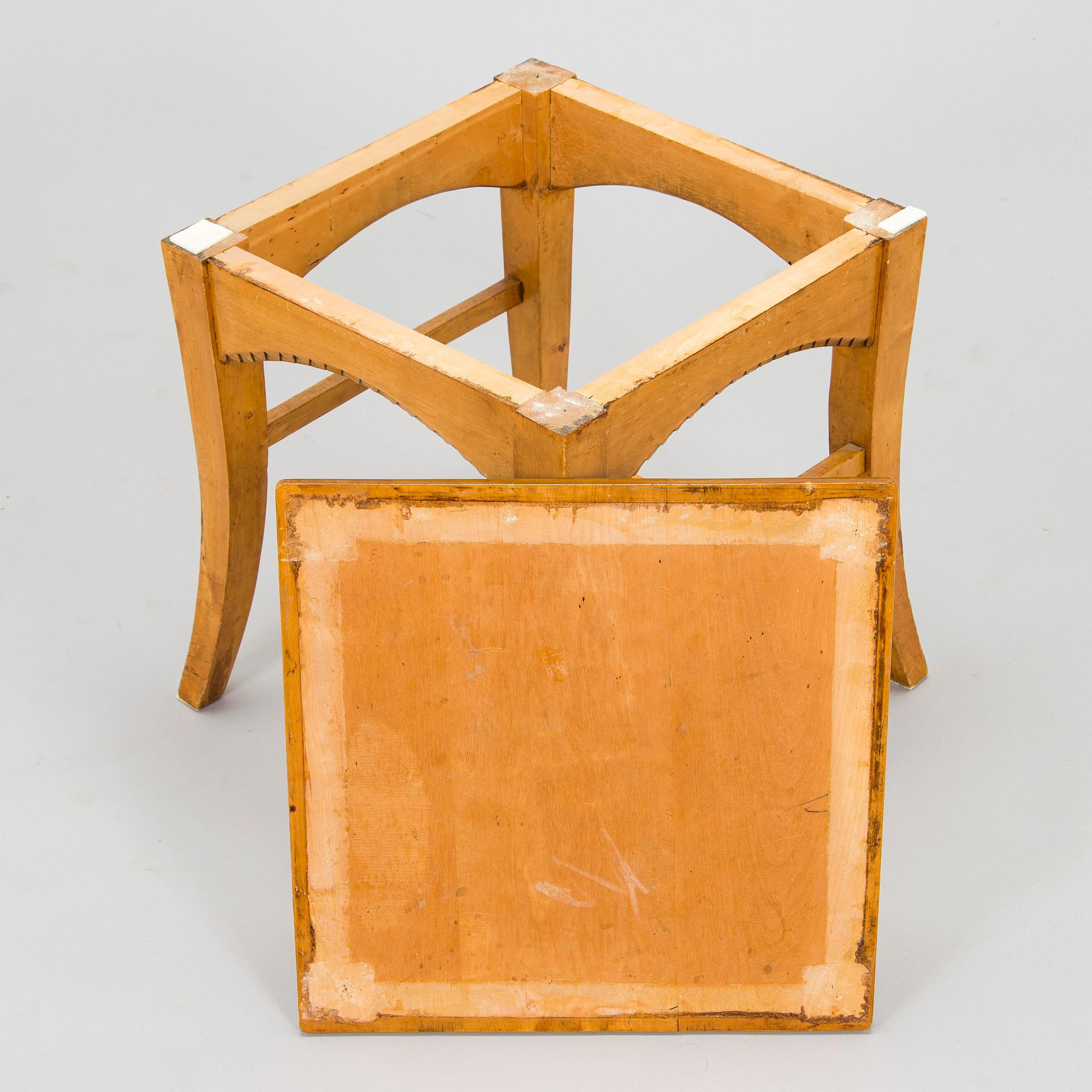 Yrjö Blomstedt, kirjoituspöytä ja jakkara, 1898.