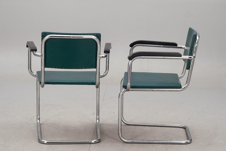 KARMSTOLAR, 4 st. Funkis, 1900-talets första hälft.