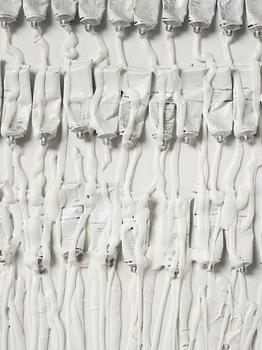Arman (Armand Pierre Fernandez), "Monochrome Accumulation No. 5002".