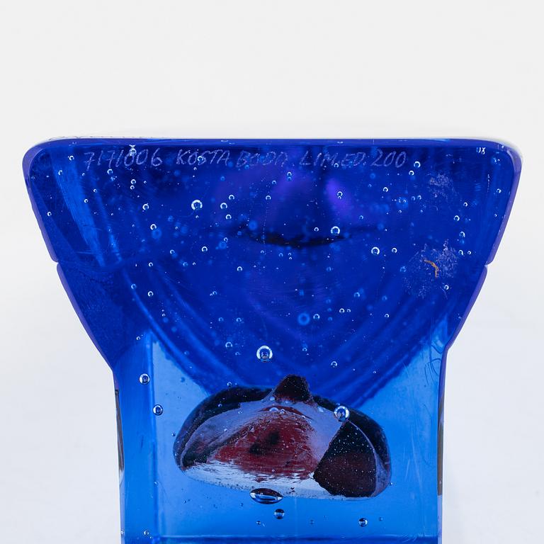 Bertil Vallien, a glass sculpture, Kosta Boda.
