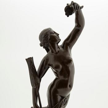 Sculpture, bronze, around 1900.