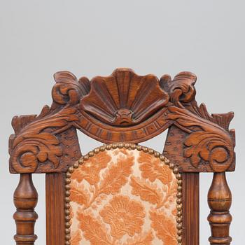 Four Baroque chairs, early 18th century.