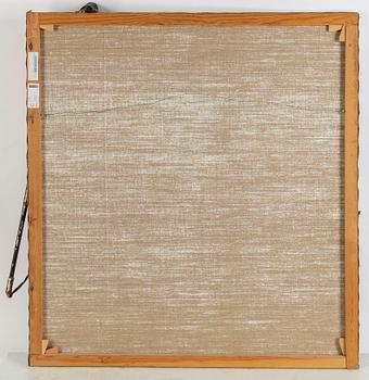 Carsten Regild, assemblage, blandteknik och kollage på duk. Signerad och daterad 1981 on verso.