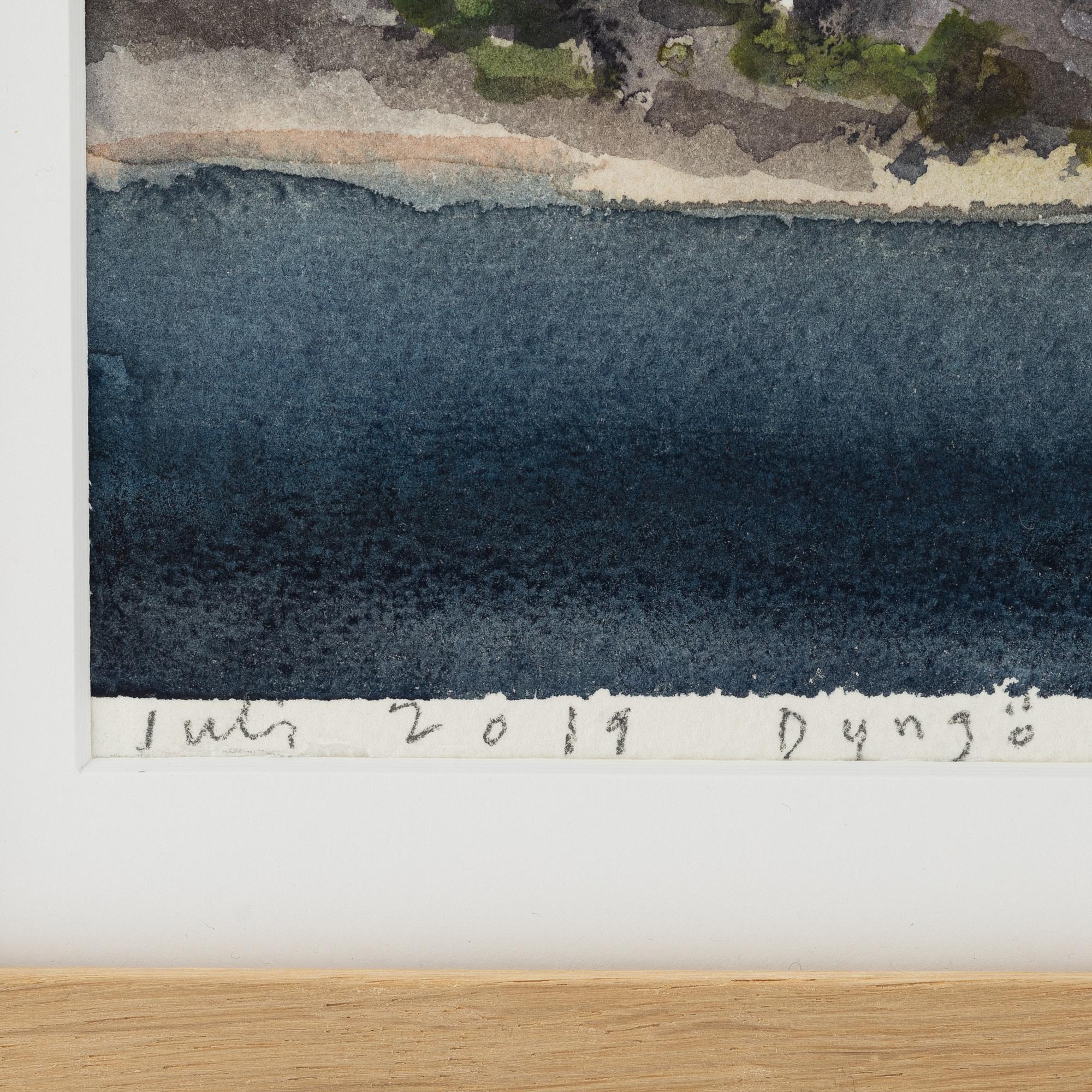 Lars Lerin, a watercolou, signed and dated 2019.