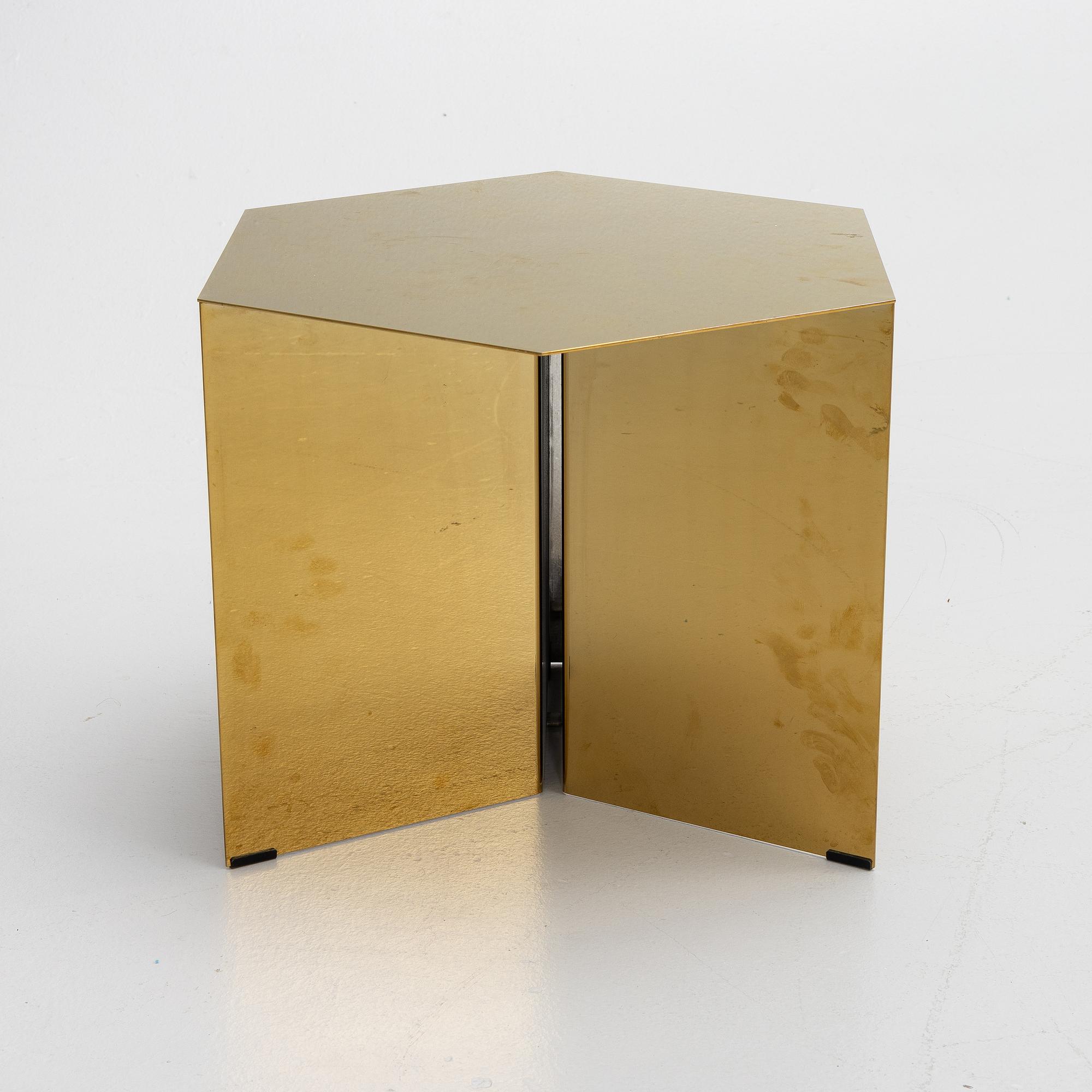 A 'Slit Table Round' side table, Hay, Denmark.