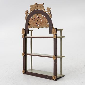Wall shelf, folk art, Norway, 19th century.