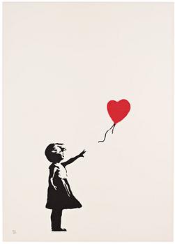 840A. Banksy, "Girl with Balloon".