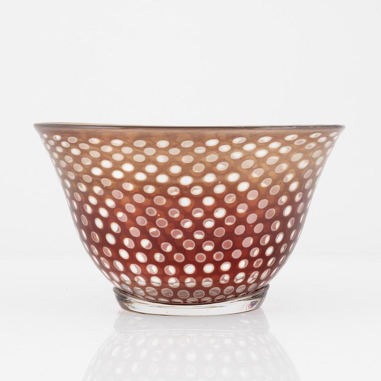 Edward Hald, a 'Slipgraal' bowl, Orrefors 1954.