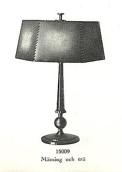 Harald Notini, bordslampor, ett par, modell "15009", Arvid Böhlmarks Lampfabrik, Stockholm, 1930-tal.