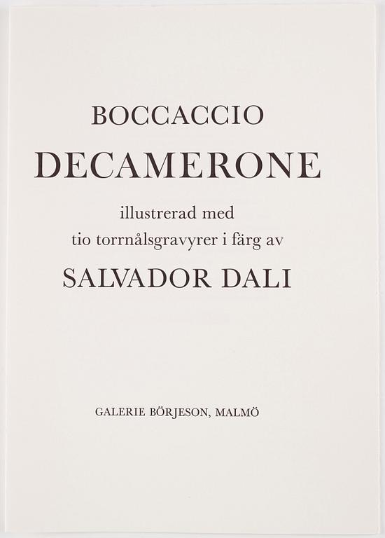 Salvador Dalí, "Boccacio Décamerone".