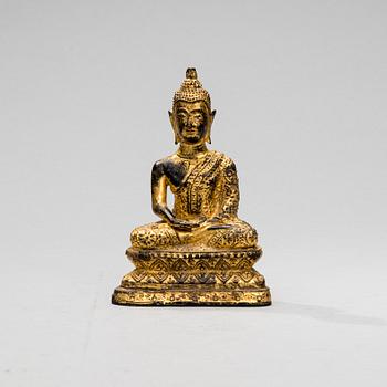 SKULPTUR, Buddha, Thailand 1900-talets slut.