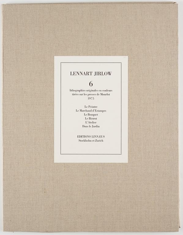 Lennart Jirlow, portfolio with 6 lithographs in colour, 1975, signed 227/380.