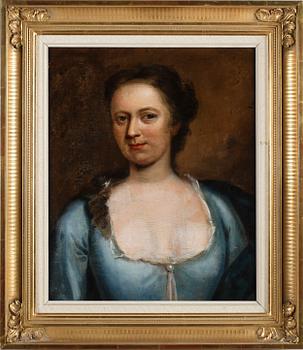 OIDENTIFIERAD KONSTNÄR, olja på duk, uppfodrad, 1700-/1800-tal.