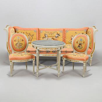 David Blomberg, a sofa with table and two chairs for Nordiska Kompaniet, first half of the 20th century.