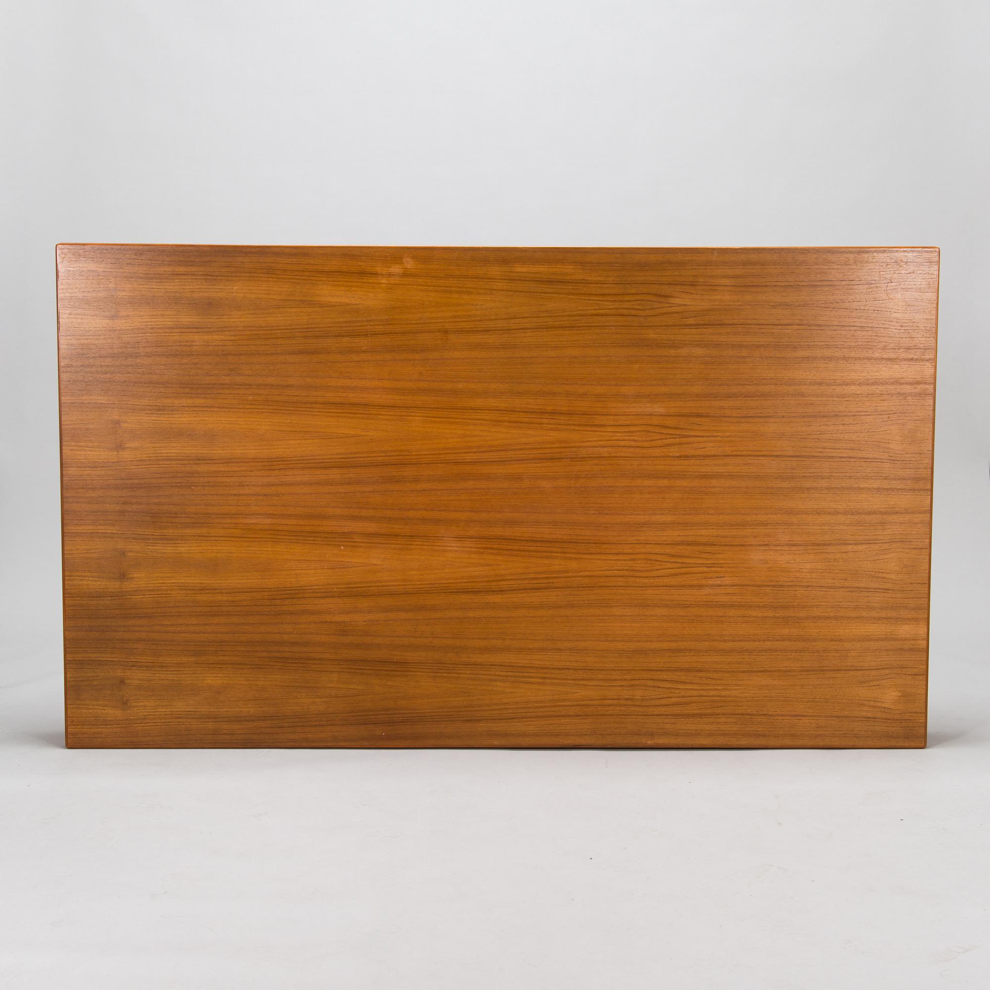 Niels Otto Møller, matbord med stolar, 8 st modell 77, J.L. Møllers Møbelfabrik, 1960-tal.