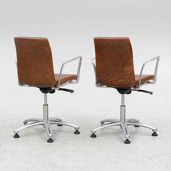 Jorge Pensi, a pair of "Gorka" swivel chairs, Aksaba, Spain.