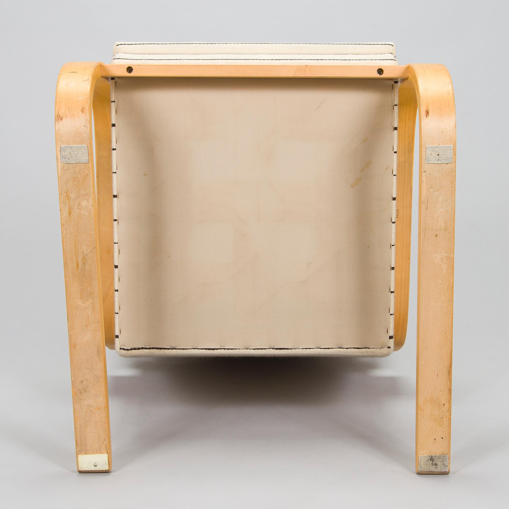 Alvar Aalto, nojatuoli, malli 401, Artek 1900-luvun loppu.