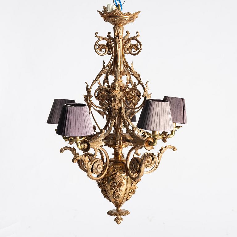 Chandelier, Oscarian, Otto Meyer & Co., circa 1900.