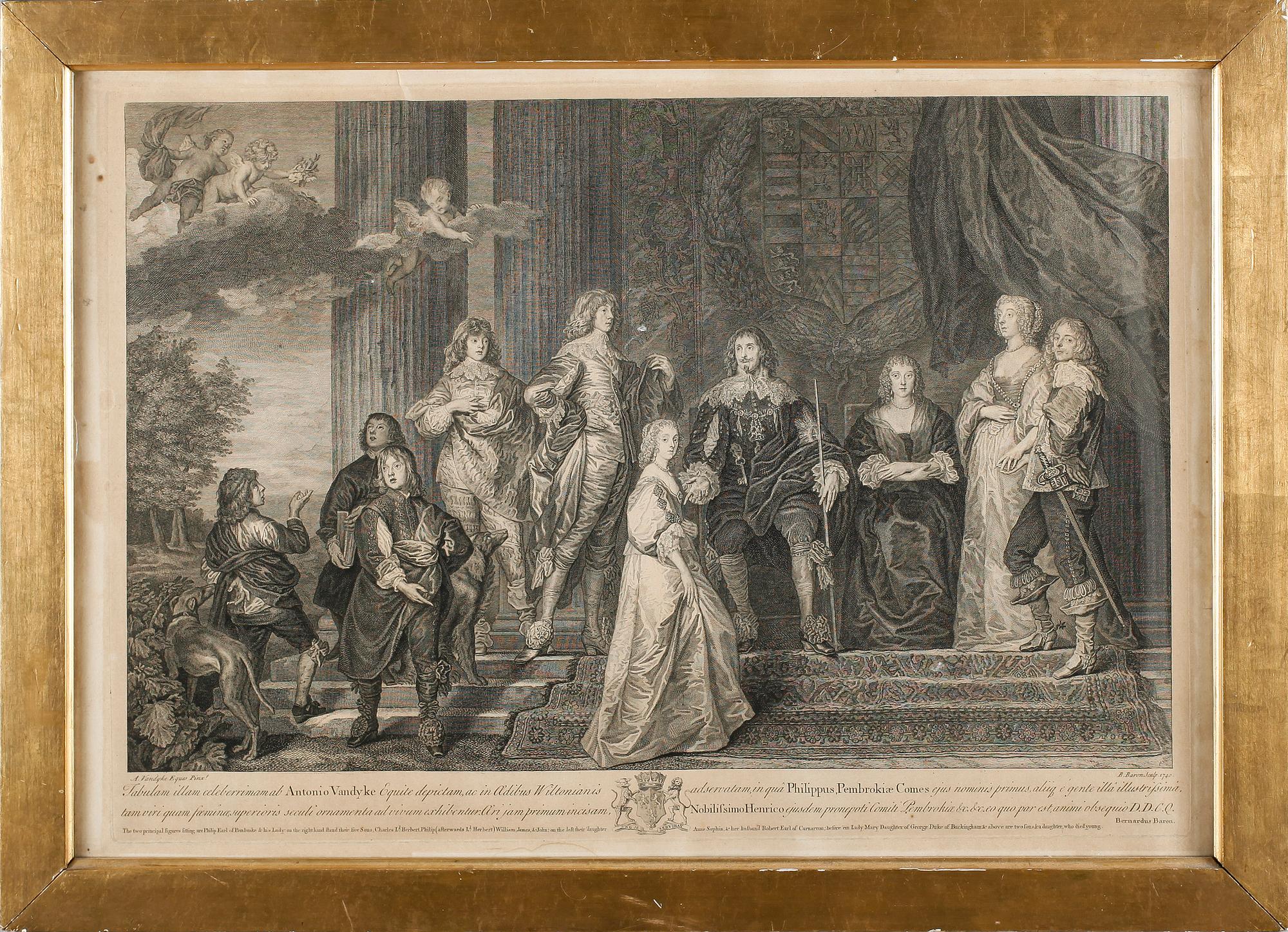 A VANDYKE, efter, kopparstick, 1700-tal.