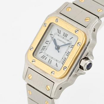 Cartier, Santos Carrée, wristwatch, 23.5 x 23.5 (34.5) mm.