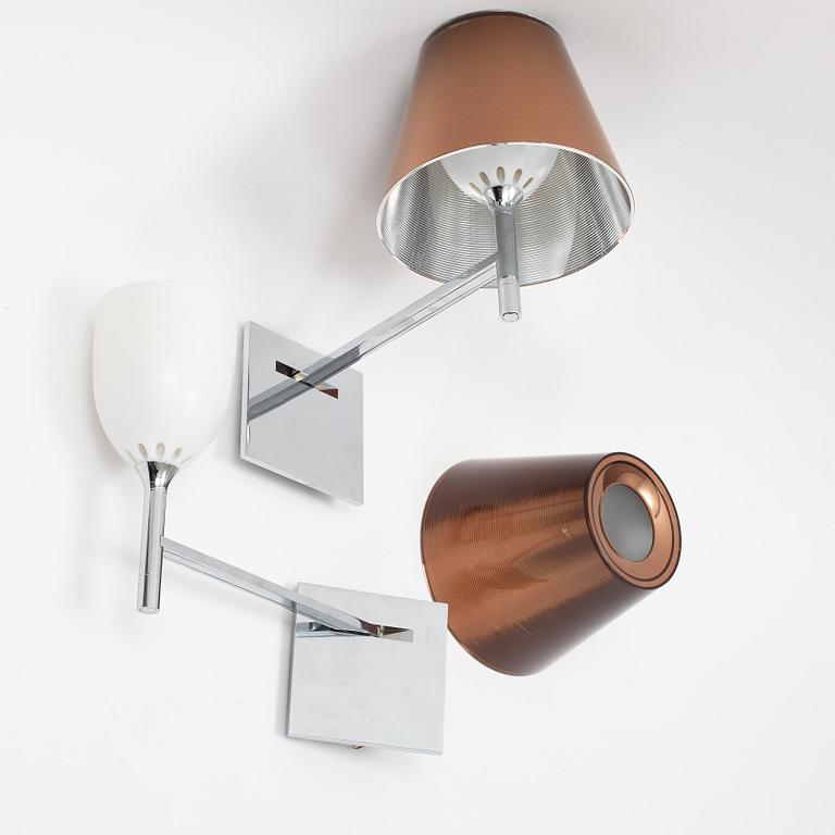 Philippe Starck, a pair of 'Ktribe' wall lights, Flos, Italy.