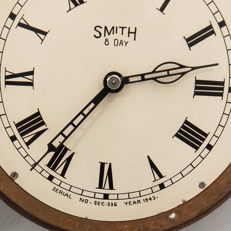 Skeppsklocka "8 day" Smith 1900-talets andra hälft.
