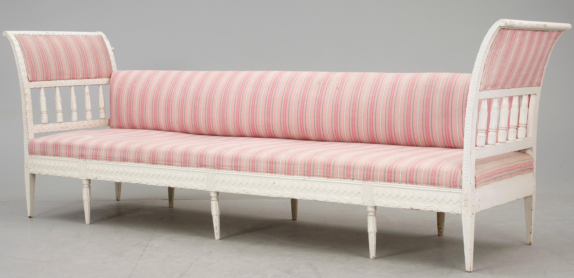 BANKETSOFFA, sengustaviansk, 1800-talets början.