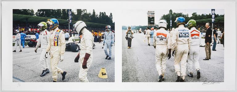 Kenneth Olausson, “Ronnie Peterson and Reine Wisell at the Monza Circuit, 1972”.