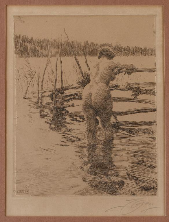 Anders Zorn, "Gärdesgård".