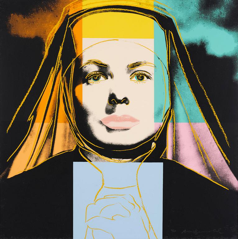 Andy Warhol, "The Nun", from: "Three portraits of Ingrid Bergman".
