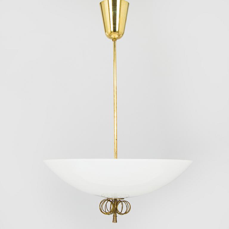 Paavo Tynell, a mid-20th century ceiling light for Taito, Finland.