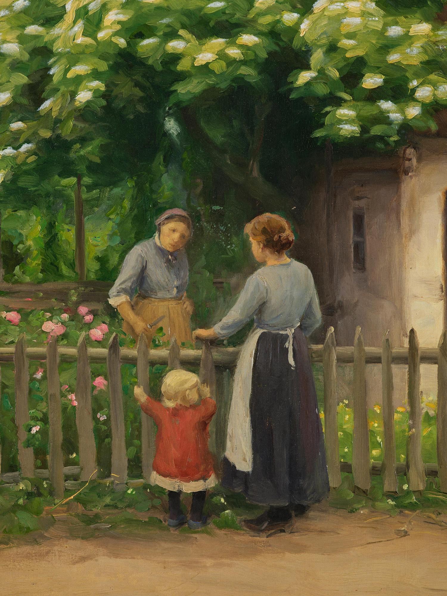 Hans Andersen Brendekilde, Samspråk vid staketet.
