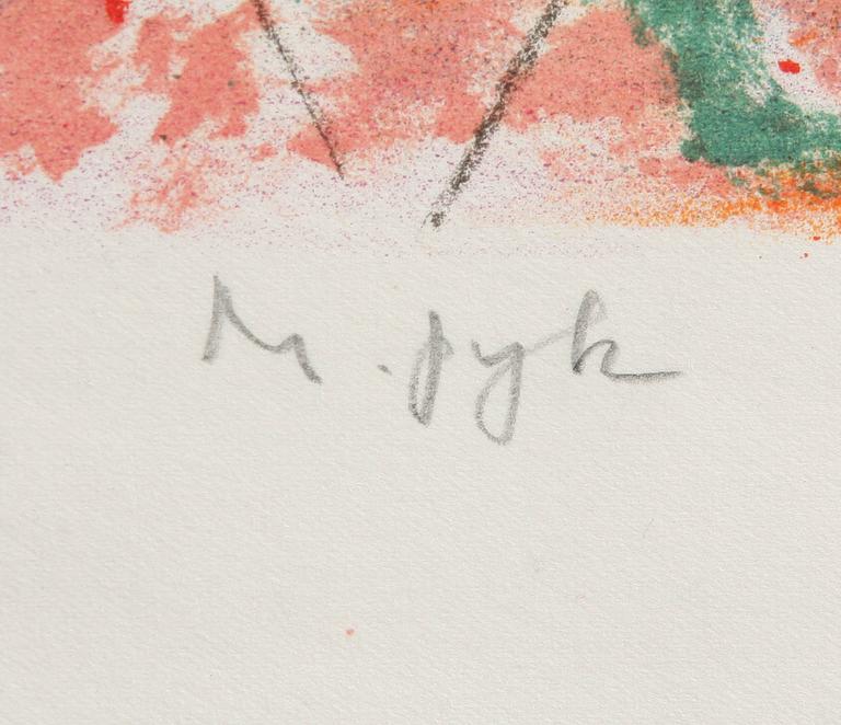 MADELEINE PYK, färglitografi, sign o numr LII/LX.
