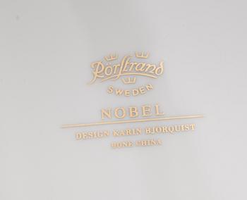 KUVERTTALLRIKAR, 11 st, benporslin, Nobel, Karin Björquist, Rörstrand.