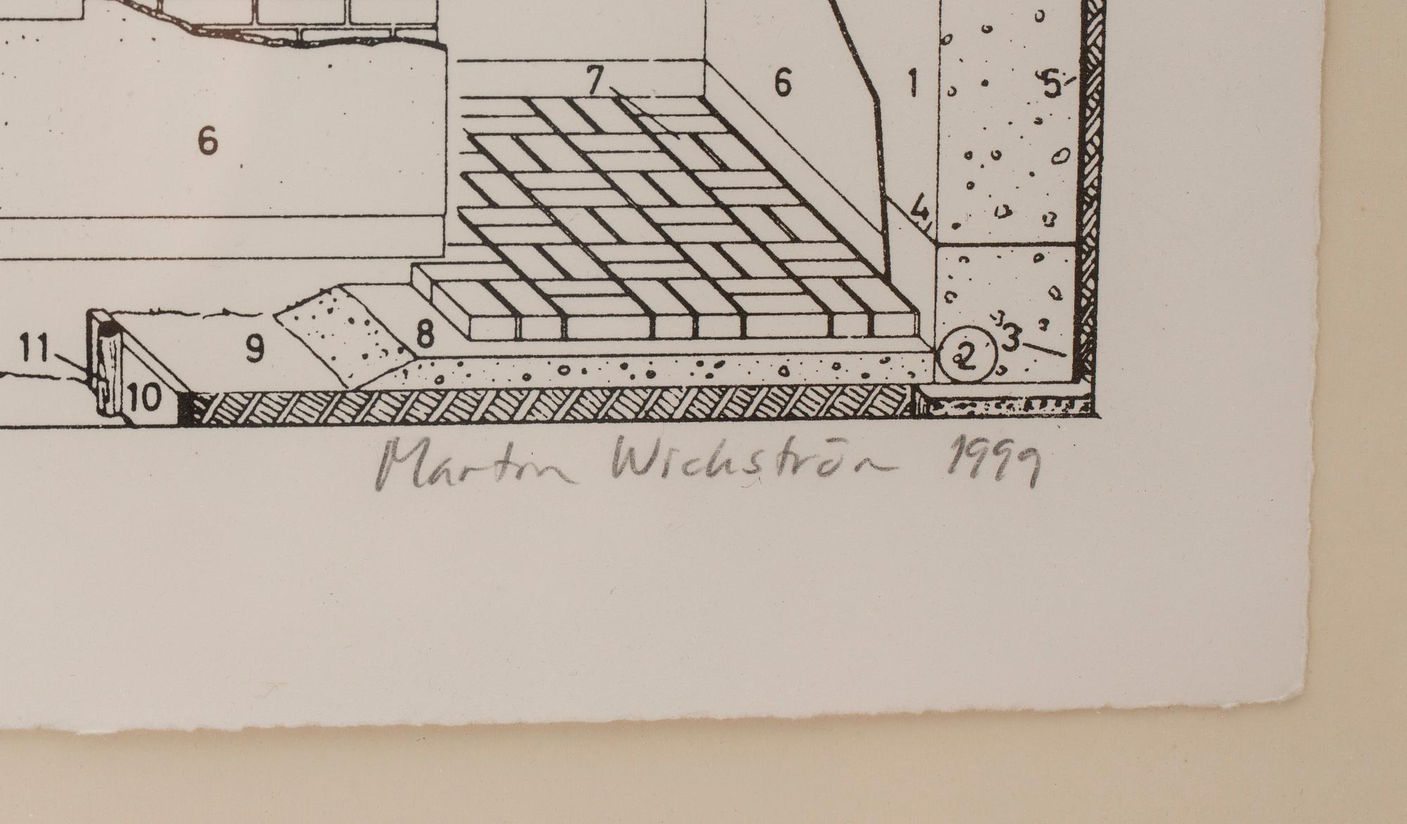 MARTIN WICKSTRÖM, färglitografi, signerad och numrerad 54/55, daterad 1999.