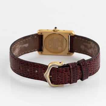 must de Cartier, Tank, wristwatch, 20,5 x 20 (28) mm.