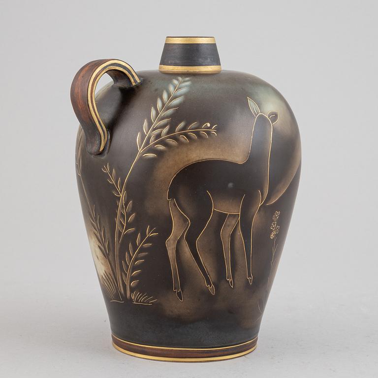 Gunnar Nylund, a "Flambé" stoneware vase, Rörstrand.