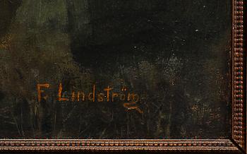 FRITZ LINDSTRÖM, olja på duk, sign.