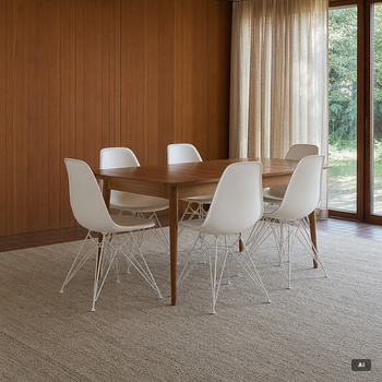 Charles & Ray Eames, chairs, 6 pcs, "Plastic chair DSR", Vitra, 2020.