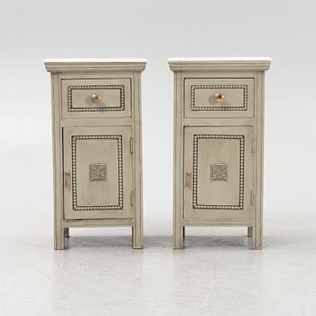 A pair of bedside tables, first half of the 20th Century.