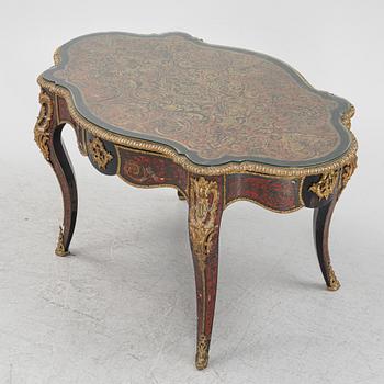 A  boulle-style desk, later part of the 19th Century.