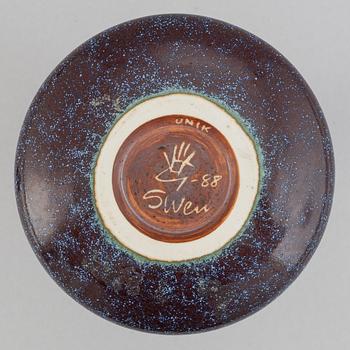 Sven Wejsfelt, a set of two stoneware vases for Gustavsbergs studio.