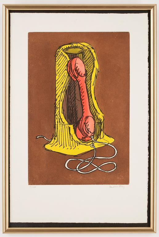 MAN RAY, färglitografi, signerad, numrerad 9/100.
