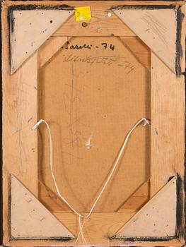 Paavo Sarelli, öljy levylle, signeerattu.