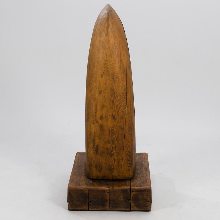 ARVO HEINONEN, sculpture, wood, signed and dated -89.