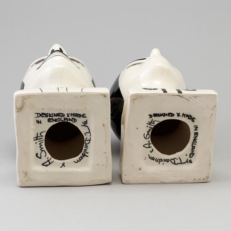 Two T Davidson and A Smith porcelain figurines, signed, second half of the 20th century.
